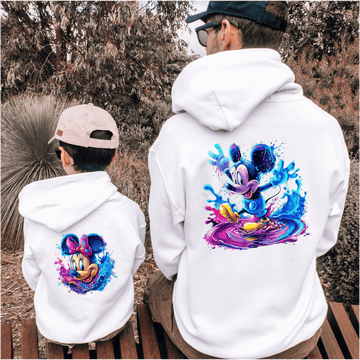 Sudadera Capucha Mickey-Minnie Charco