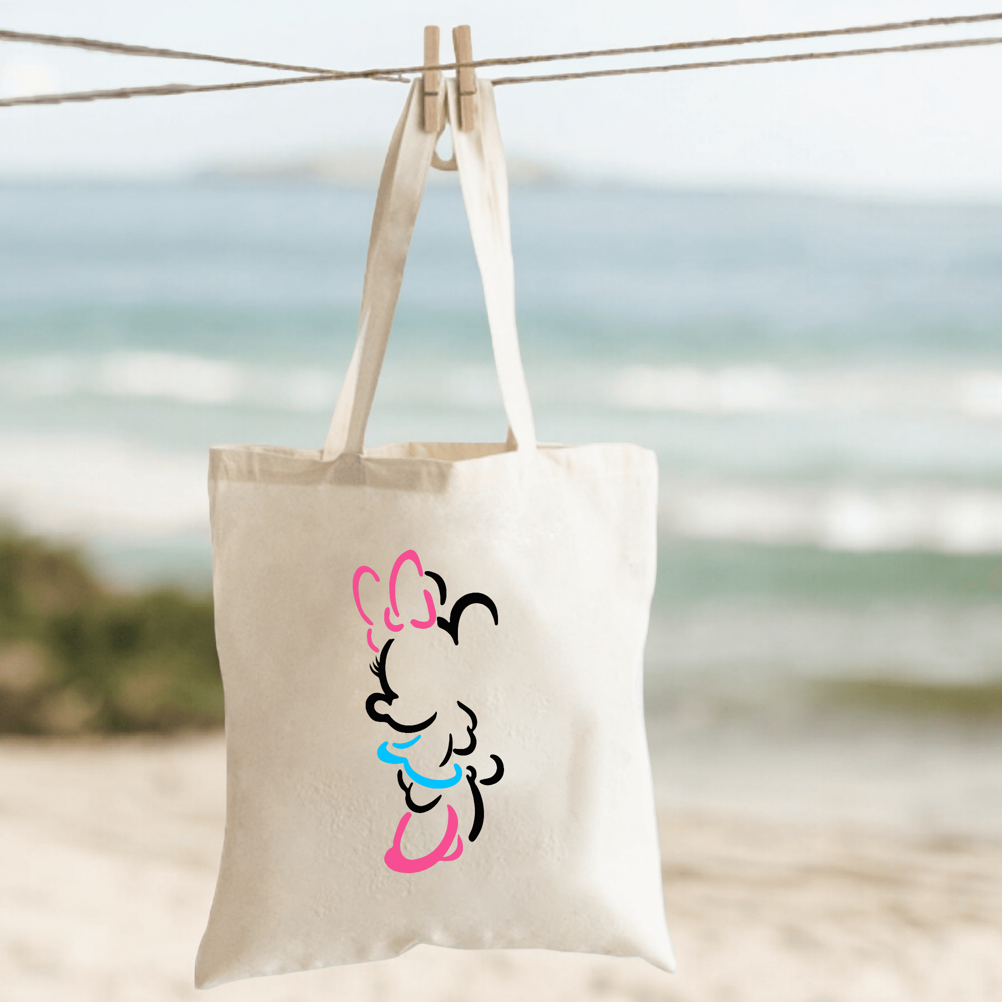 Tote bag Minnie silueta