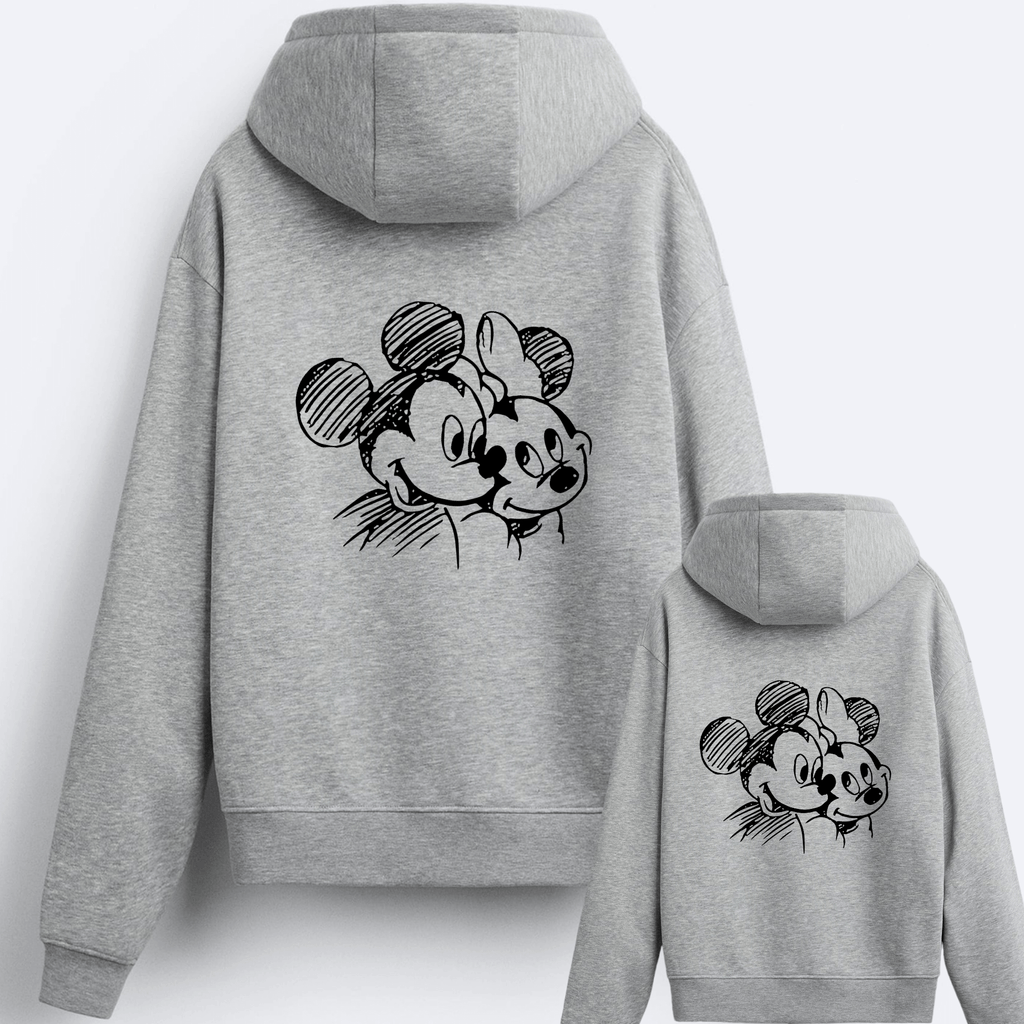 Sudadera Capucha Mickey-Minnie Lápiz