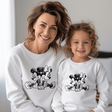 Sudadera Mickey-Minnie Lápiz Espalda