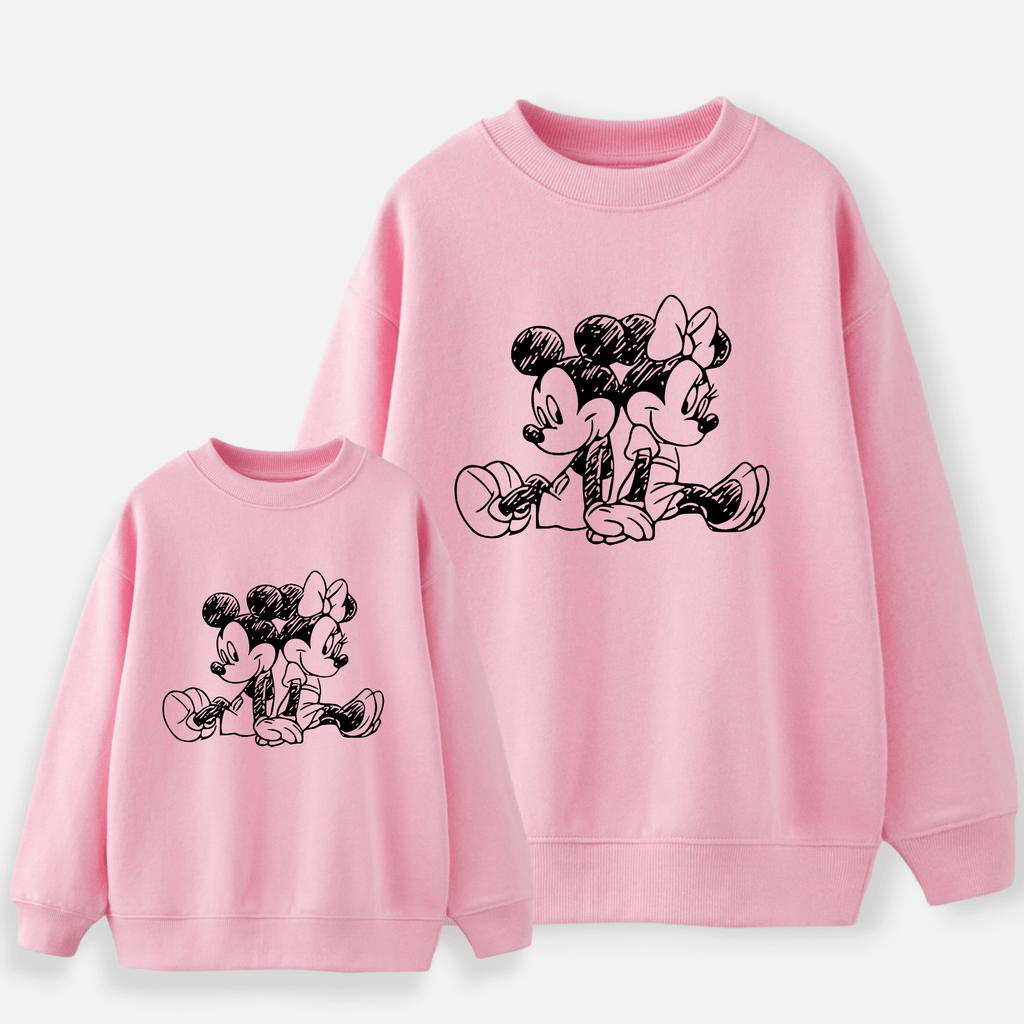 Sudadera Mickey-Minnie Lápiz Espalda