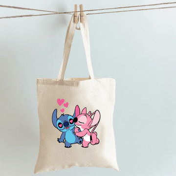 Tote bag Stich y Ángel