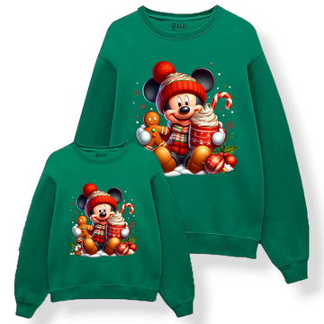 Sudadera Mickey pompón navidad