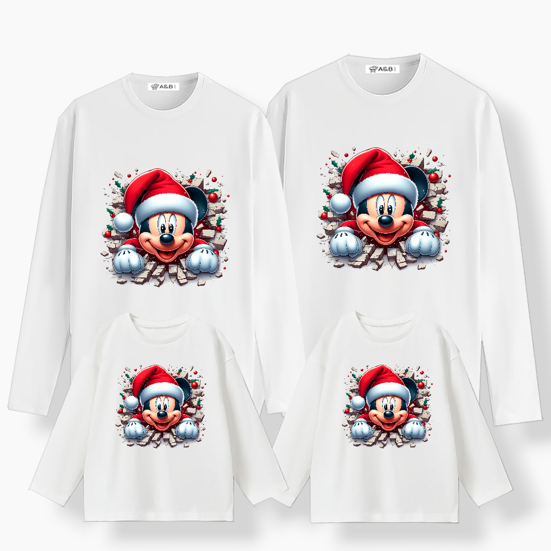 Camiseta Super Mickey navidad manga larga