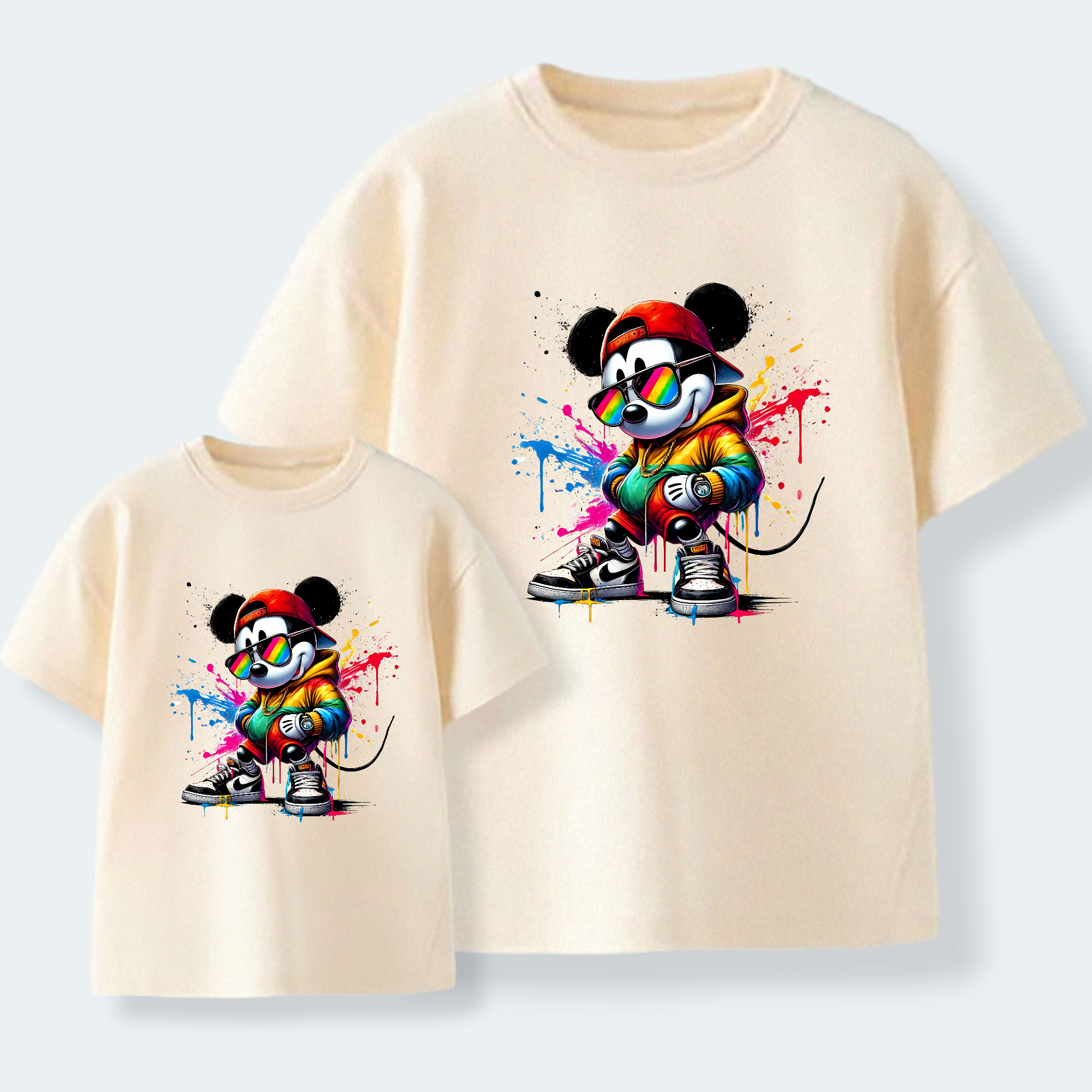 Camiseta Mickey Arcoiris