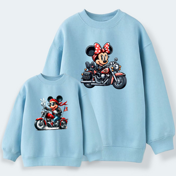 Sudadera Mickey-Minnie Moteros