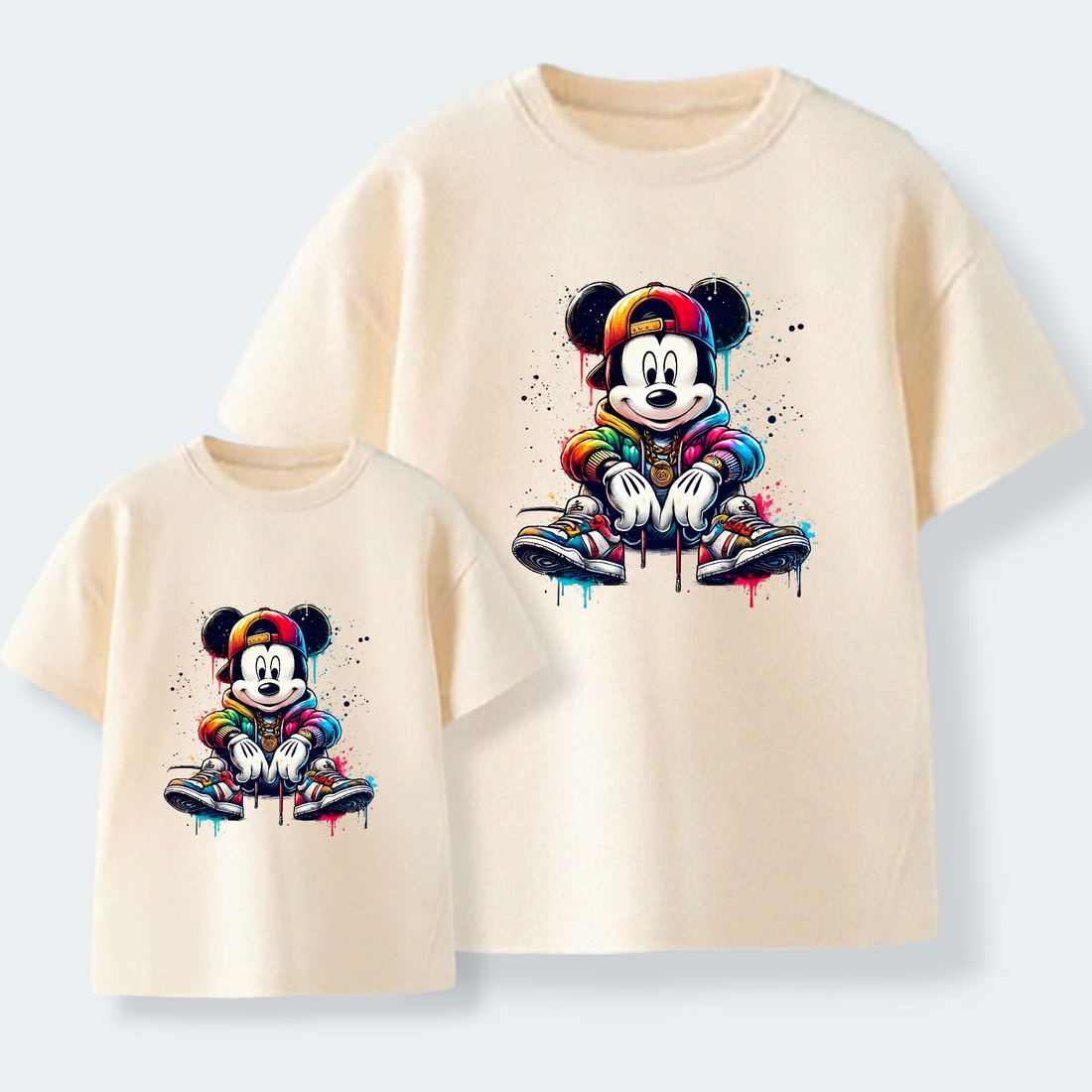 Camiseta Mickey sentado
