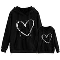 Sudadera capucha Personalizable corazón. Sudaderas personalizadas