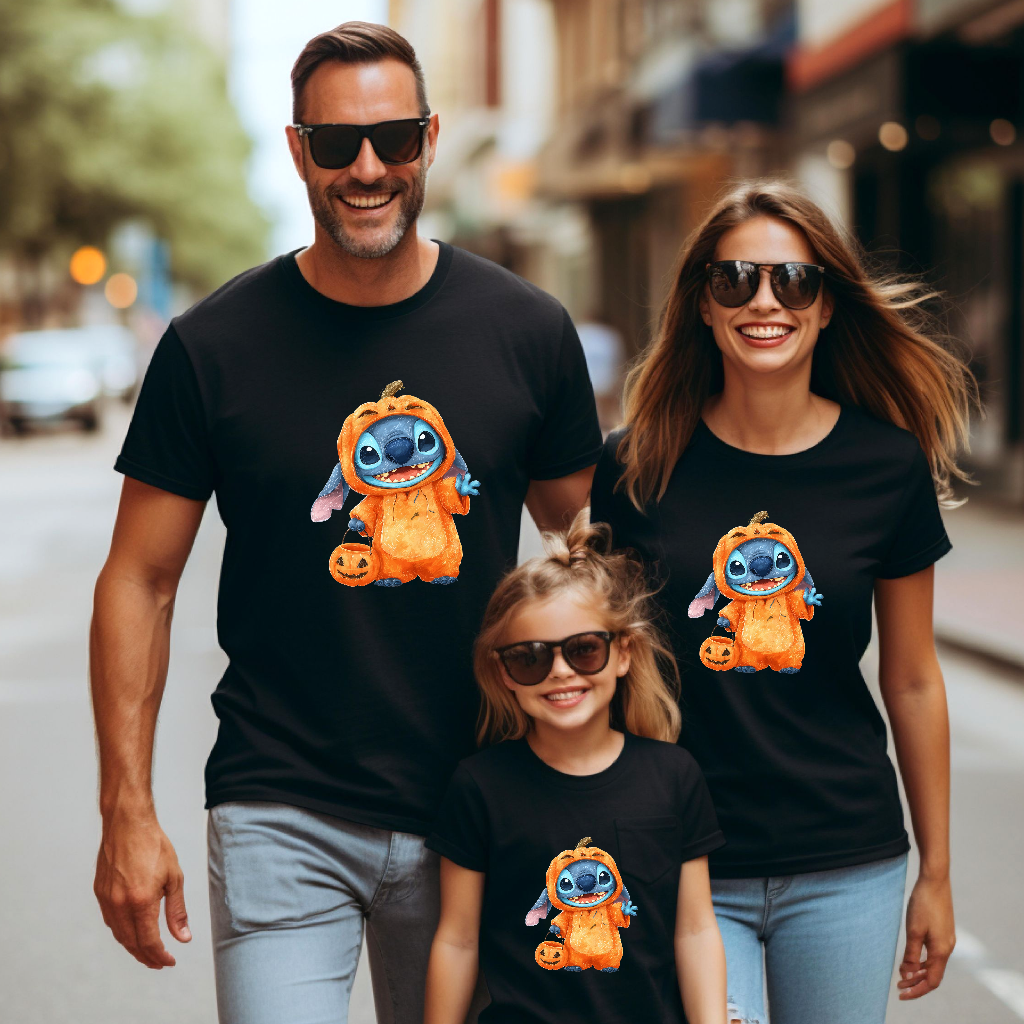 Camiseta Stitch Calabaza