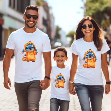 Camiseta Stitch Calabaza
