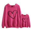 Sudadera capucha Personalizable corazón. Sudaderas personalizadas