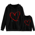 Sudadera capucha Personalizable corazón. Sudaderas personalizadas