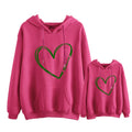 Sudadera capucha Personalizable corazón. Sudaderas personalizadas